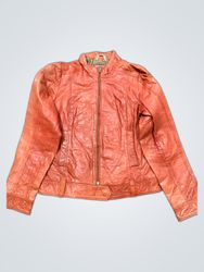 Rust Leather Jacket