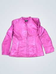 Zara Pink Leather Jacket