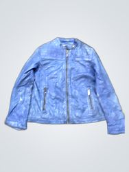 Guess Blue Leather Jacket