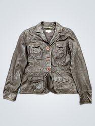 River Island Leather Blazer Jacket