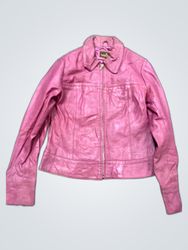 Pink Leather Jacket