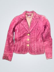 Bandol Pink Leather Jacket