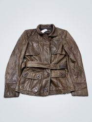 Guess Brown Leather Jacket