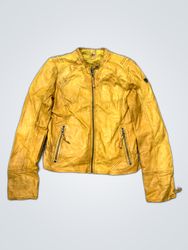 H&M Yellow Leather Jacket