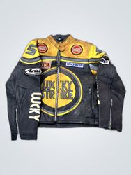 Vintage Lucky Strike Racing Leather Jacket