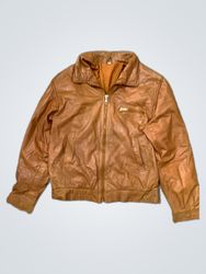 Mango Brown Leather Jacket