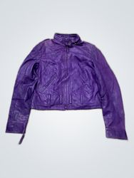 Purple Leather Jacket