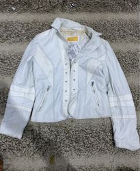 White Motorcycle Jacket