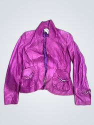 Purple Leather Jacket
