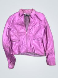 Pink Leather Jacket