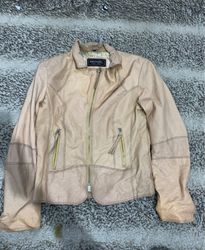 Sedna Beige Leather Jacket
