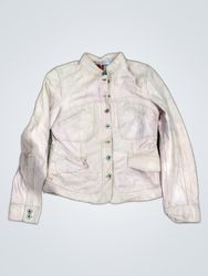 Guess Pink Leather Jacket