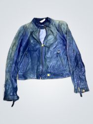 Blue Leather Jacket
