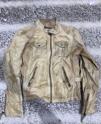 Vintage Leather Biker Jacket