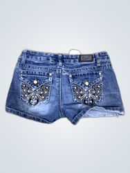 Eilish Embellished Denim Shorts