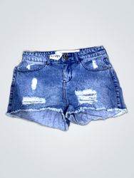Distressed Denim Shorts
