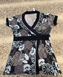 M&S Printed Wrap Blouse