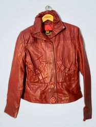 Proenza Schouler Red Leather Jacket