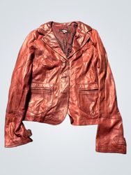 Montana Red Leather Jacket