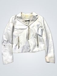 CPL White Leather Jacket