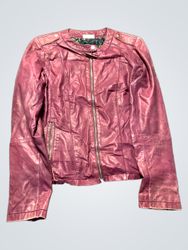 Pink Leather Jacket