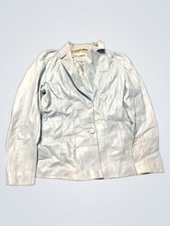 Light Blue Leather Jacket