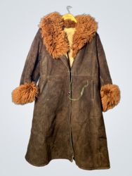 Brown Fur-Lined Coat