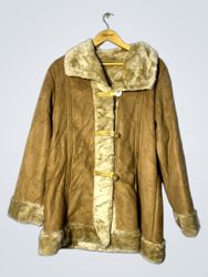 Brown Fur-Lined Coat