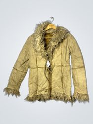 Tan Fur-Lined Jacket