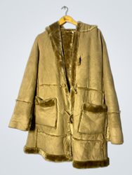 Tan Fur-Lined Coat