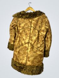 Brown Fur-Trimmed Coat