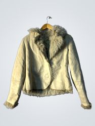 Tan Fur Trimmed Jacket