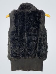 Black Fur Vest