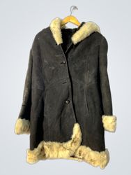 Black Fur-Trimmed Coat