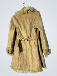 Tan Fur-Lined Coat