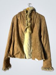 Brown Faux Fur Jacket