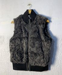 Gray Fuzzy Vest