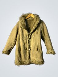 Tan Fur-Lined Coat