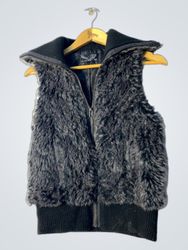 Gray Fuzzy Vest