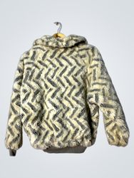 Kangol Faux Fur Zigzag Jacket
