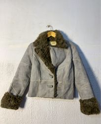 Gray Fur-Lined Coat
