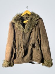 Brown Fur-Lined Jacket