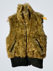 Brown Fuzzy Vest