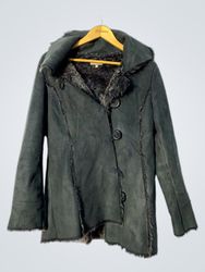Green Fur-Lined Coat