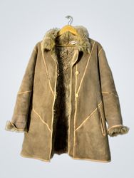 Brown Fur-Lined Coat