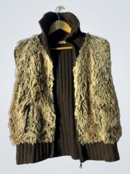 Furry Sleeveless Jacket