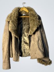 Tan Fur-Lined Jacket