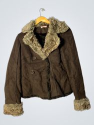 Brown Fur-Lined Jacket