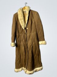 Brown Fur-Lined Coat