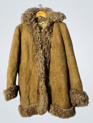 Tan Fur-Lined Coat